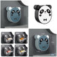 Wall Mounted Cute Panda Soap Dish Holder – Punch-Free Plastic Soap Box Rack for Bathroom &amp; Kitchen Storage (Random color)