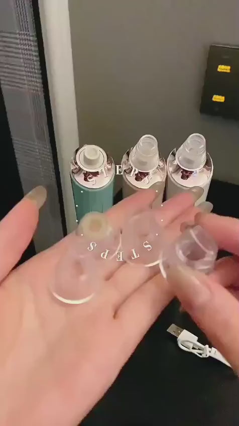 Vacuum Blackhead Remover | Electric Facial Cleanser &amp; Pore Cleaner | Rechargeable Suction Tool for Deep Skin Cleansing