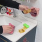 Wall Mounted Cute Panda Soap Dish Holder – Punch-Free Plastic Soap Box Rack for Bathroom &amp; Kitchen Storage (Random color)